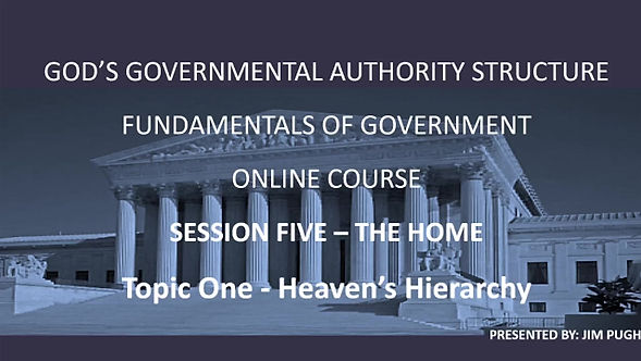 Session Five Topic One - Heaven's Hierarchy